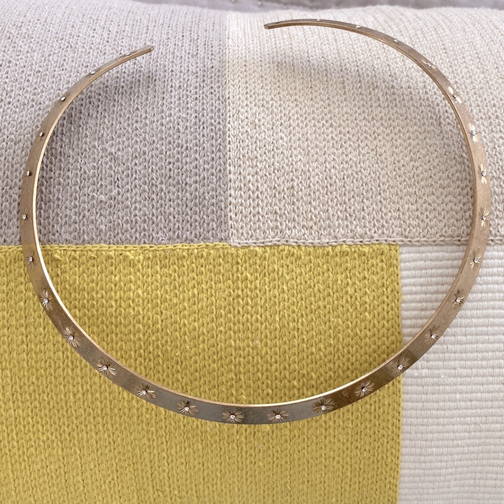 Choker Necklace with Rhinestones